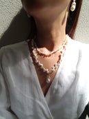 Full Bloom High Lustre Baroque Pearl on Keshi Pearl Necklace (AAA Grade)