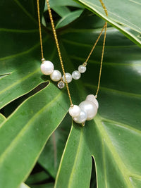 All The Luminous: High Lustre Round White Pearl Pendant (14K Gold Filled Chain)