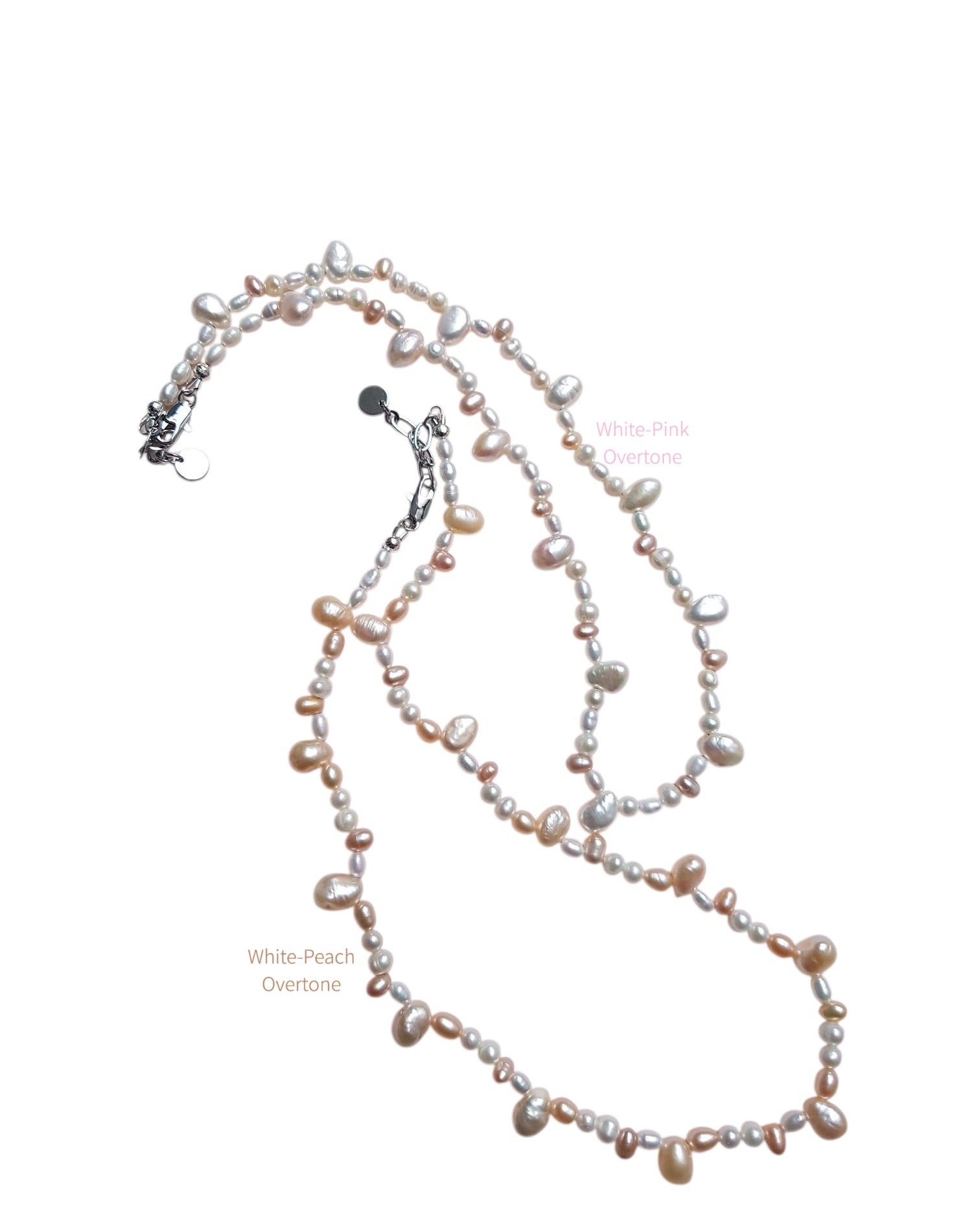 Full Bloom High Lustre Keshi, Round and Potato Shape Pearl Necklace (AAAA Grade)