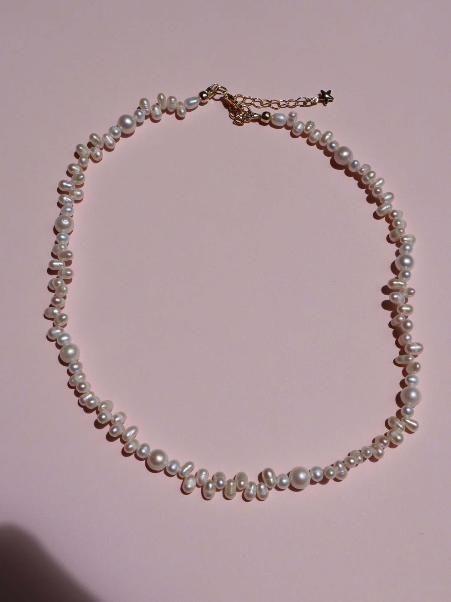 Enchante : High Lustre Round and Rice Shape Necklace (AAAA Grade)