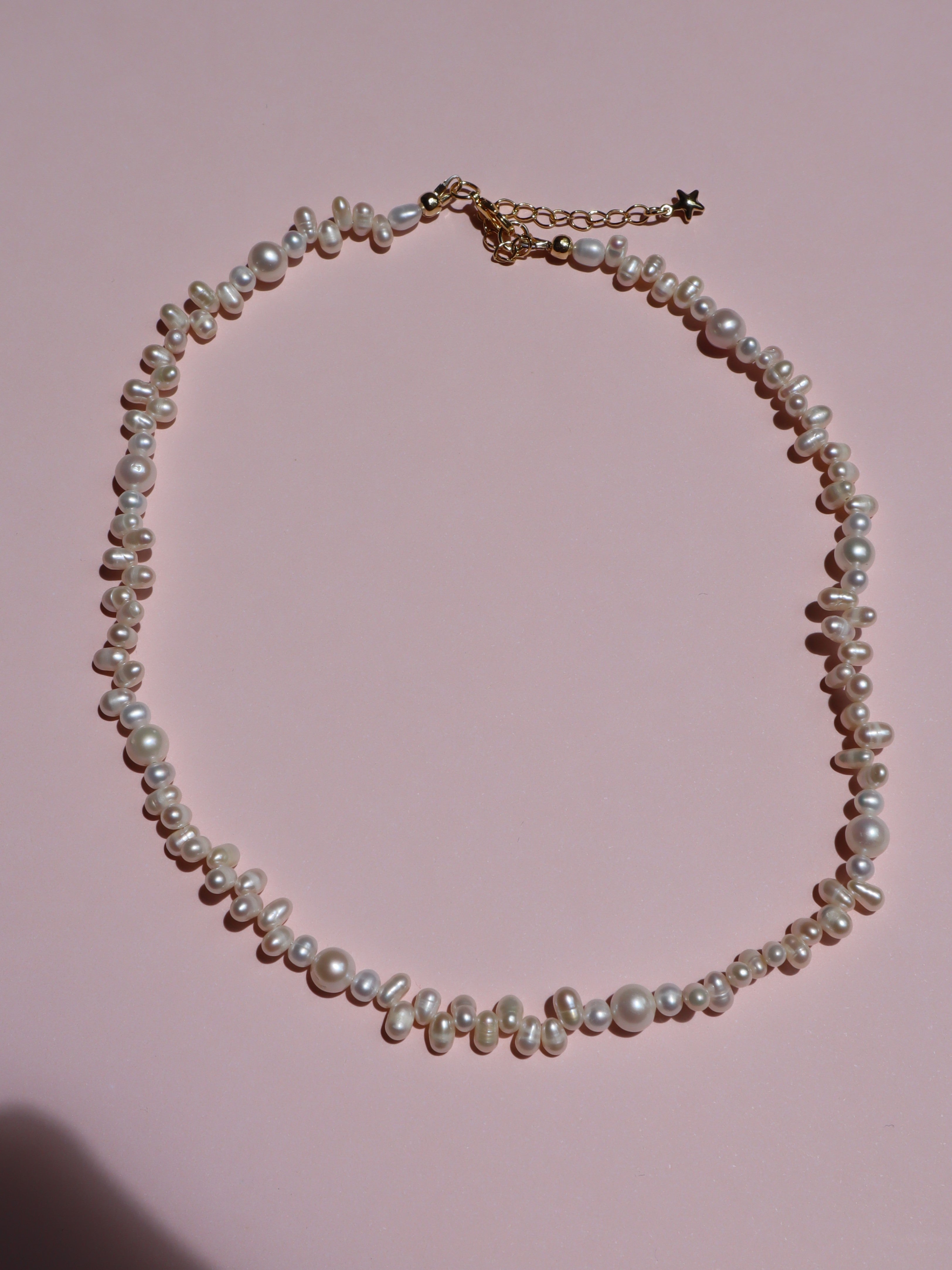 Enchante : High Lustre Round and Rice Shape Necklace (AAAA Grade)