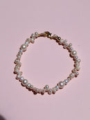 Enchante : High Lustre Round and Rice Shape Bracelet (AAAA Grade)