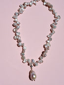Full Bloom High Lustre Baroque Pearl on Keshi Pearl Necklace (AAA Grade)