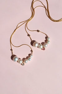 All The Luminous: High Lustre Round White Pearl Pendant (14K Gold Filled Chain)