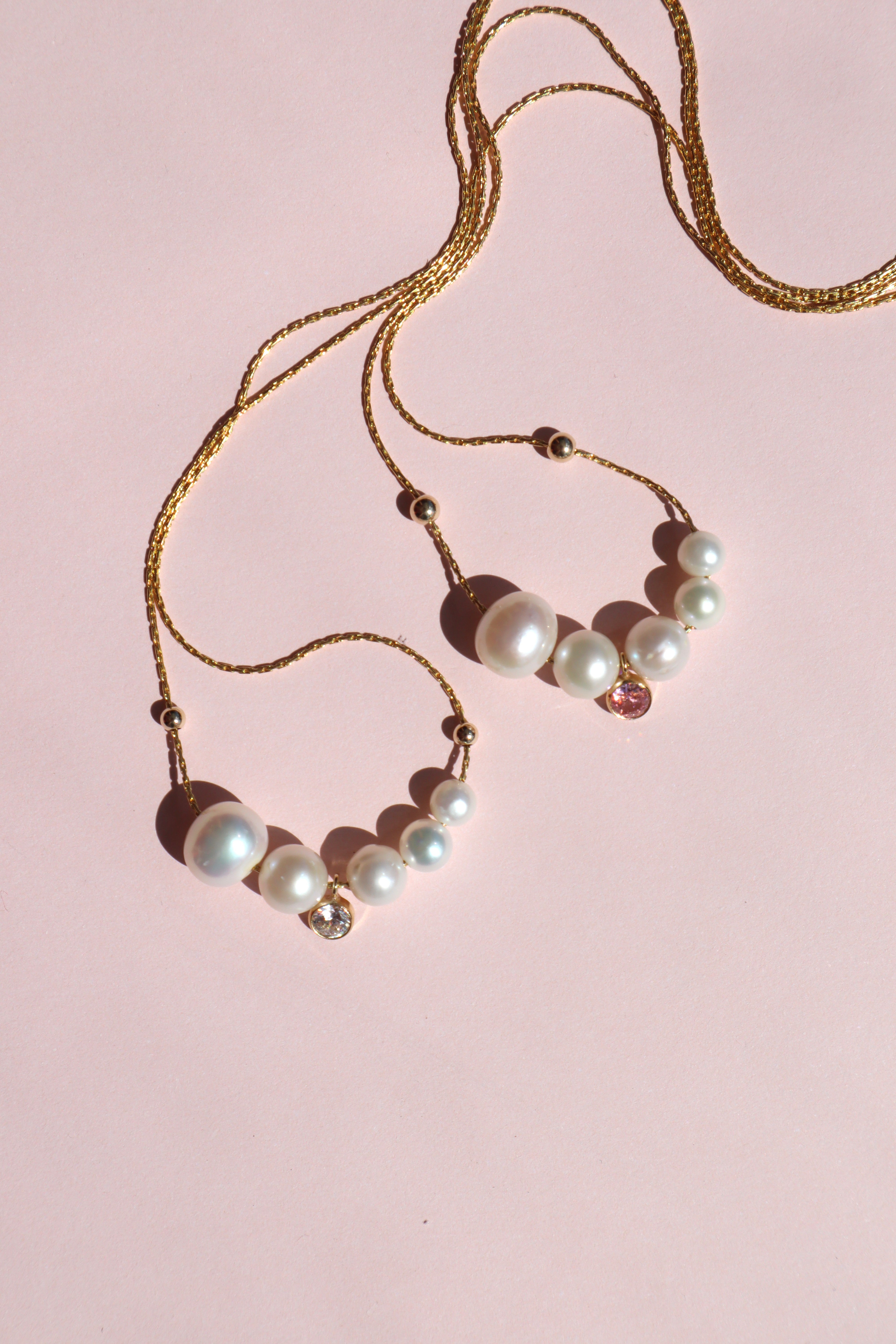 All The Luminous: High Lustre Round White Pearl Pendant (14K Gold Filled Chain)