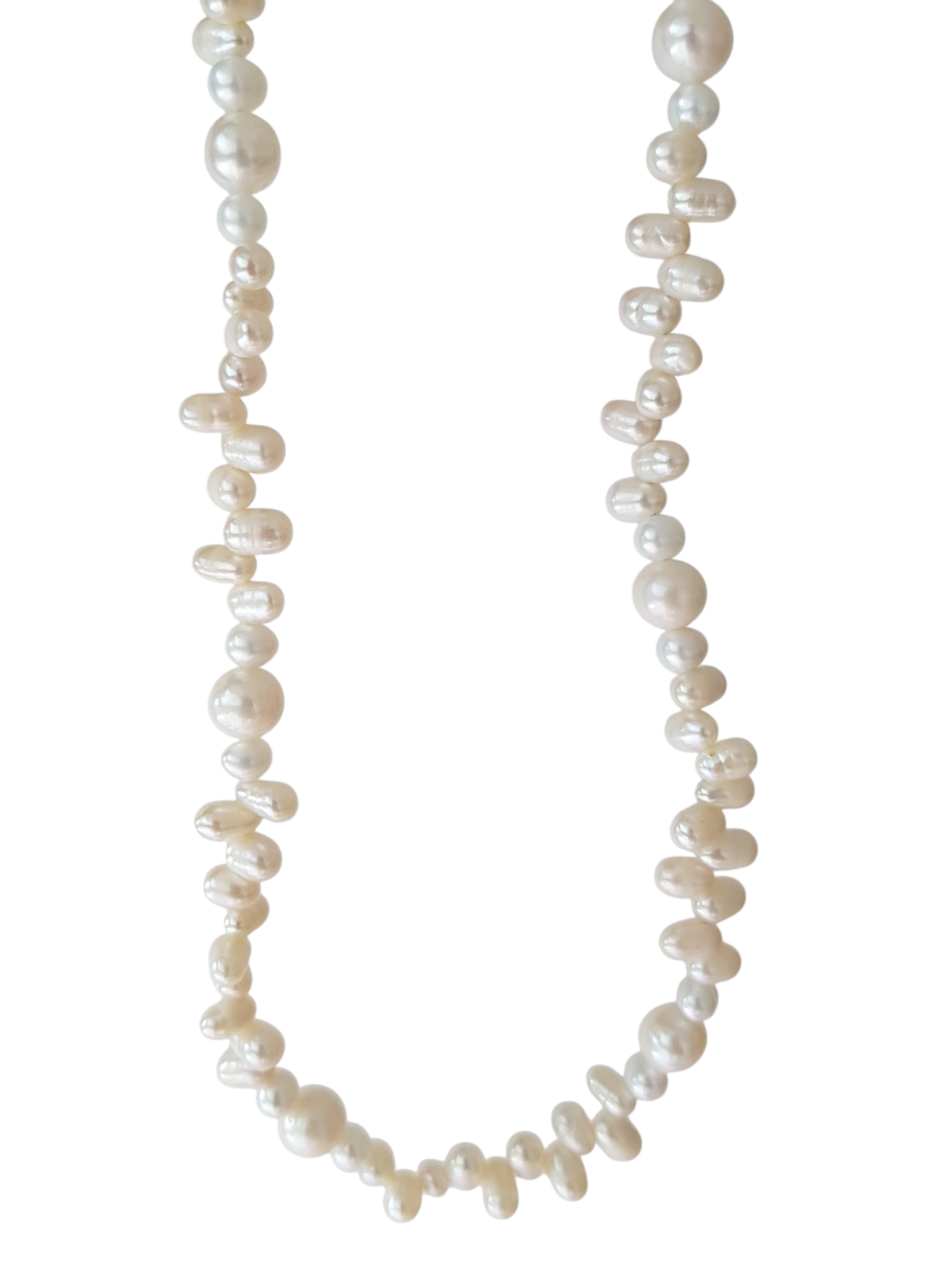 Enchante : High Lustre Round and Rice Shape Necklace (AAAA Grade)