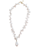 Full Bloom High Lustre Baroque Pearl on Keshi Pearl Necklace (AAA Grade)