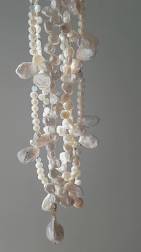 Full Bloom High Lustre Baroque Pearl on Keshi Pearl Necklace (AAA Grade)